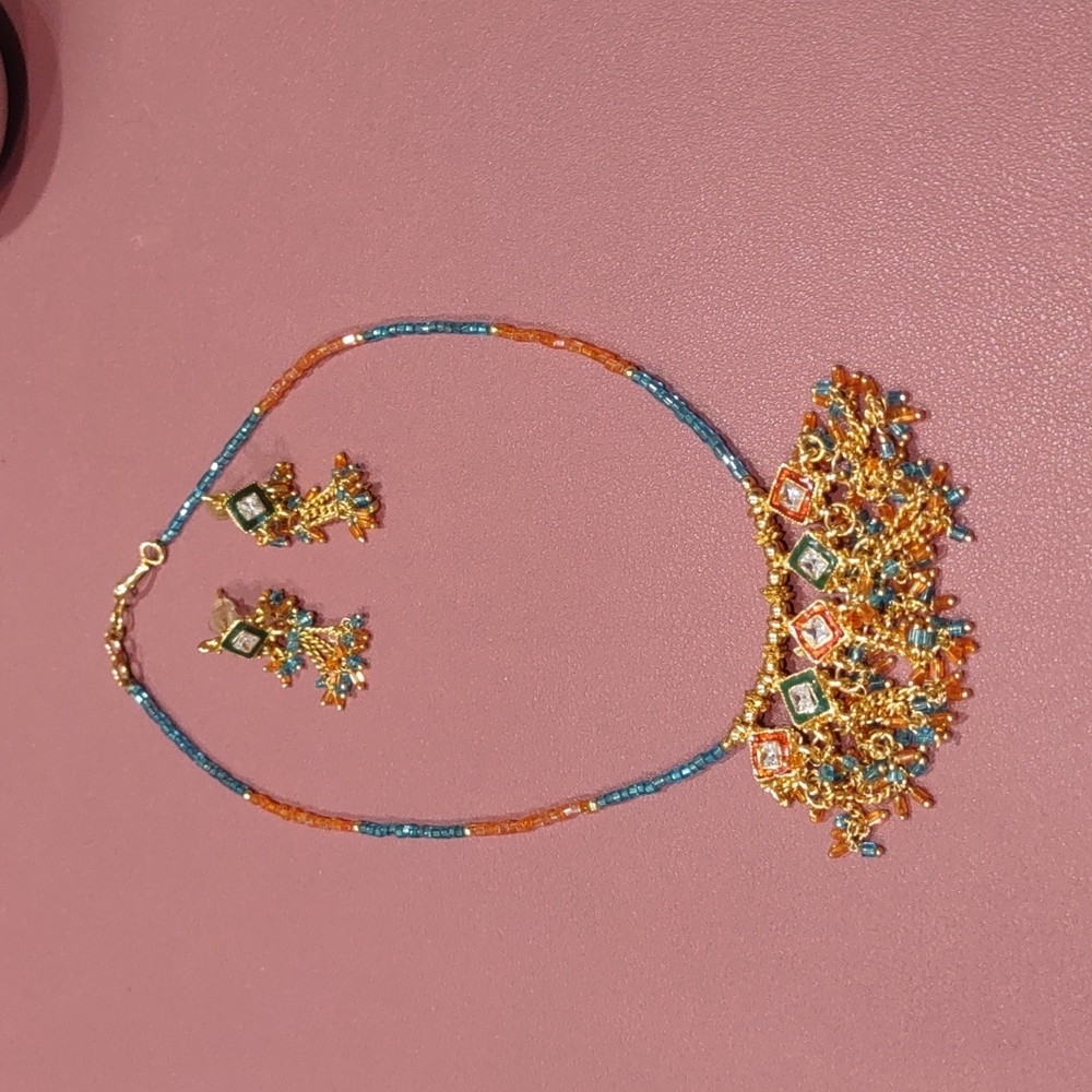 Handmade Necklace and Earrings From Mexico​​